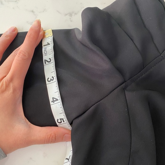 *Host Pick* Bebe Puff / Ruched Sleeve Blazer Jacket size 00 waterfall hem - Picture 3 of 5